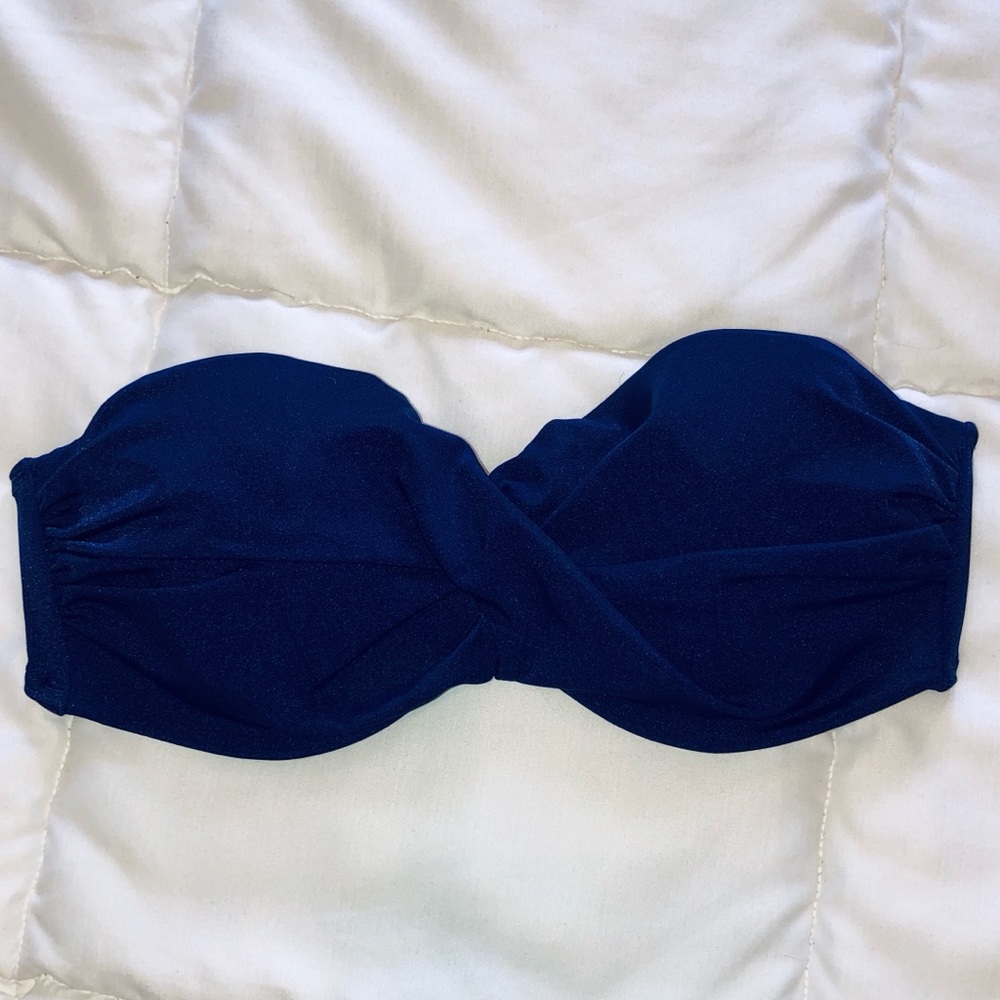 Victoria’s Secret Navy Blue Bandeau Bikini Top